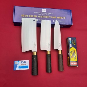 Combo bộ 3 dao chặt thái lọc rèn thép không gỉ Nhật SUS 420J2