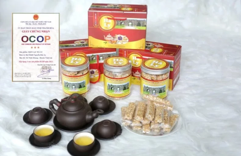 Kẹo lạc Hà Ly - Sản phẩm OCOP 3 sao tỉnh Thanh Hóa